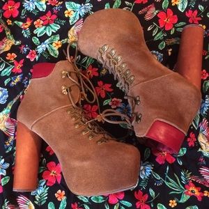 Tan Suede Jeffery Campbell Everest Lita Boots